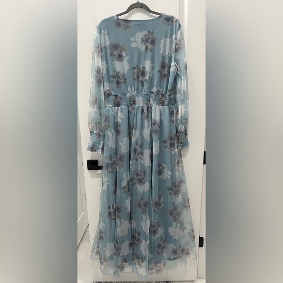 Baltic Born Soft Blue Long Sleeve Dress - Picture 2 of 3
